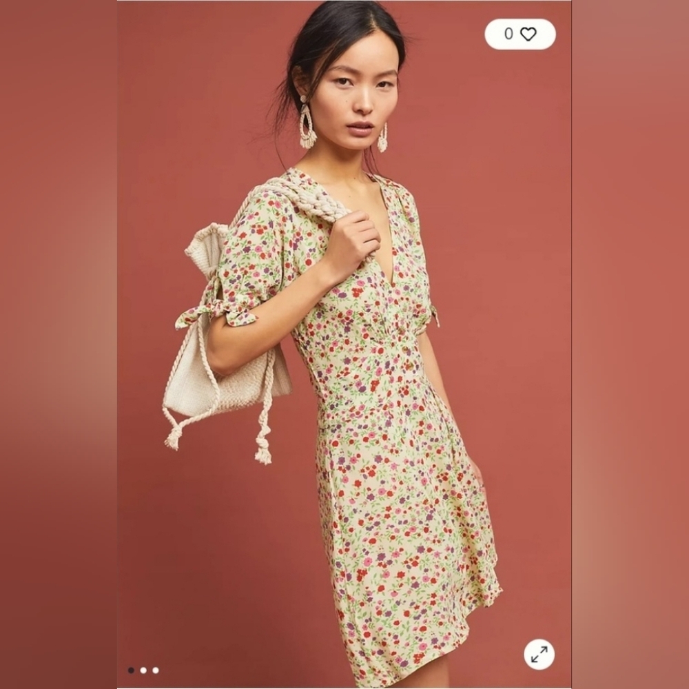 Faithfull The Brand Marianne Mini Dress From Anthropologie Floral Print